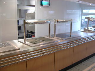 Stainless Steel Servery Counter